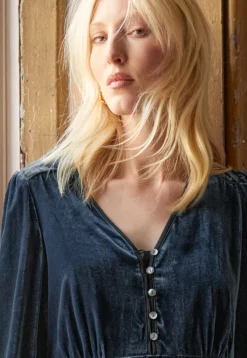 Velvet Dress*Wrap London Discount