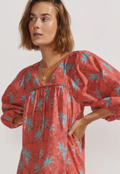 V-Neck Printed Dress*Wrap London Cheap