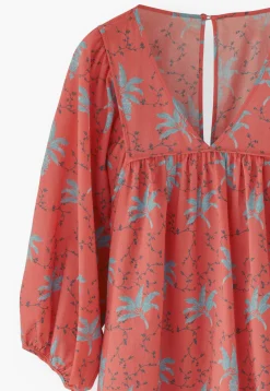 V-Neck Printed Dress*Wrap London Cheap