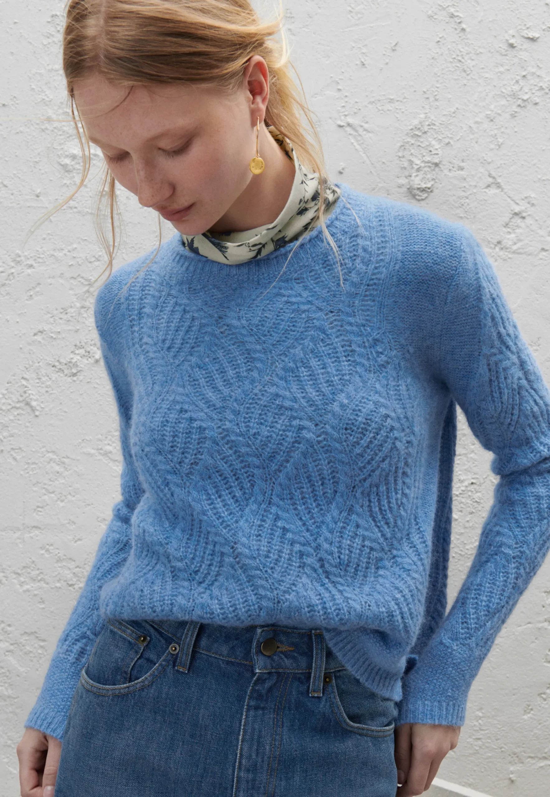 Wave-Stitch Sweater*Wrap London New