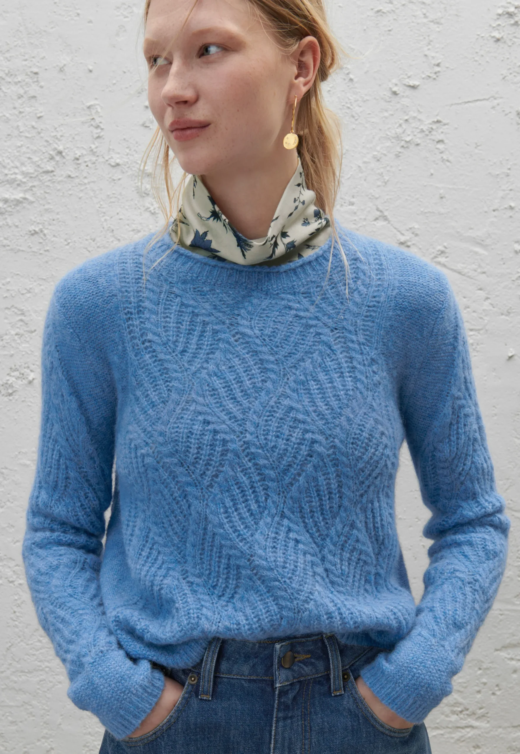 Wave-Stitch Sweater*Wrap London New