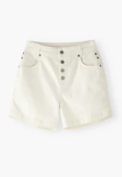 White Denim Shorts*Wrap London Clearance