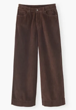 Wide-Leg Cord Trousers*Wrap London Best Sale