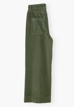 Wide-Leg Cord Trousers*Wrap London Online
