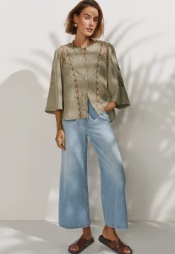 Wide-Leg Cropped Jeans*Wrap London Best
