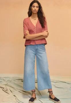 Wide-Leg Cropped Jeans*Wrap London Best