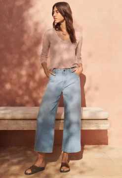 Wide-Leg Cropped Jeans*Wrap London Best