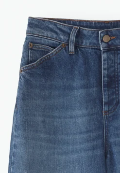 Wide-Leg Cropped Jeans*Wrap London Hot