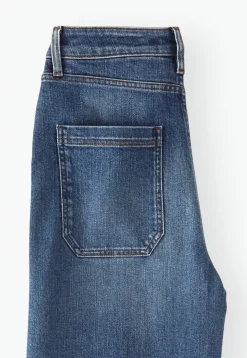 Wide-Leg Cropped Jeans*Wrap London Hot