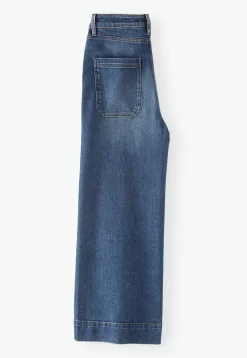 Wide-Leg Cropped Jeans*Wrap London Hot