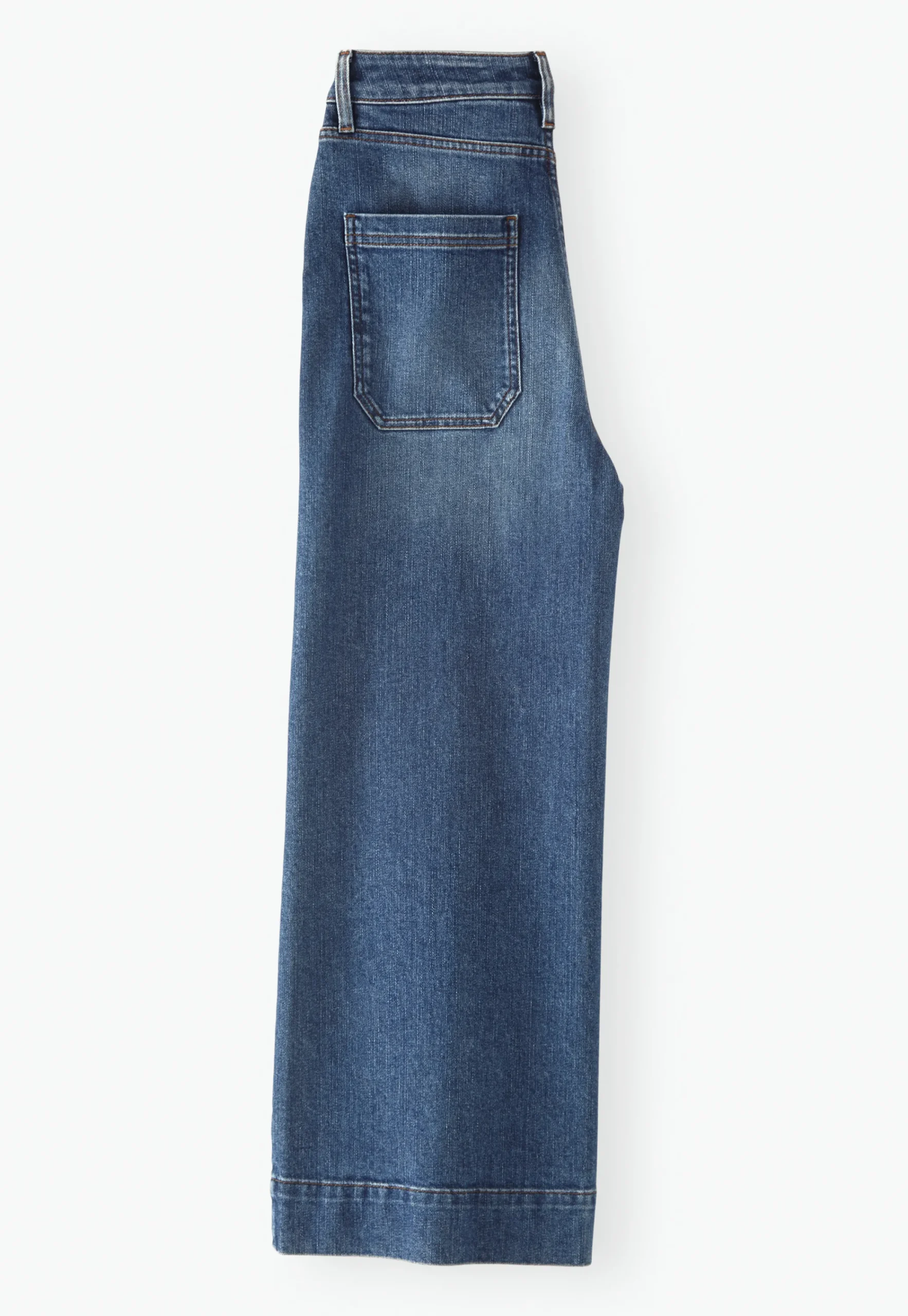 Wide-Leg Cropped Jeans*Wrap London Hot