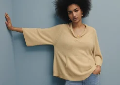 Wide-Sleeve Sweater*Wrap London Fashion