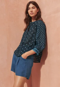 Woodblock-Printed Patchwork Shirt*Wrap London New