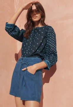 Woodblock-Printed Patchwork Shirt*Wrap London New