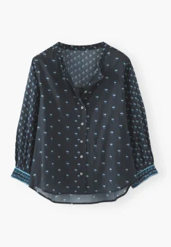 Woodblock-Printed Patchwork Shirt*Wrap London New