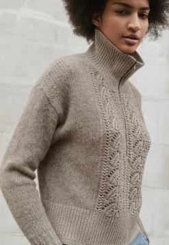 Zip-Neck Sweater*Wrap London Clearance