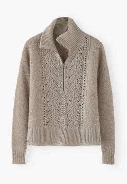 Zip-Neck Sweater*Wrap London Clearance