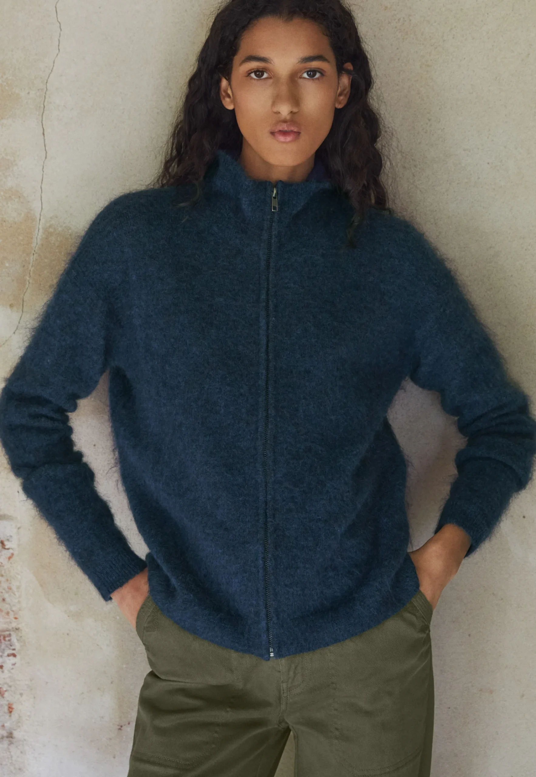 Zip-Up Sweater*Wrap London Sale